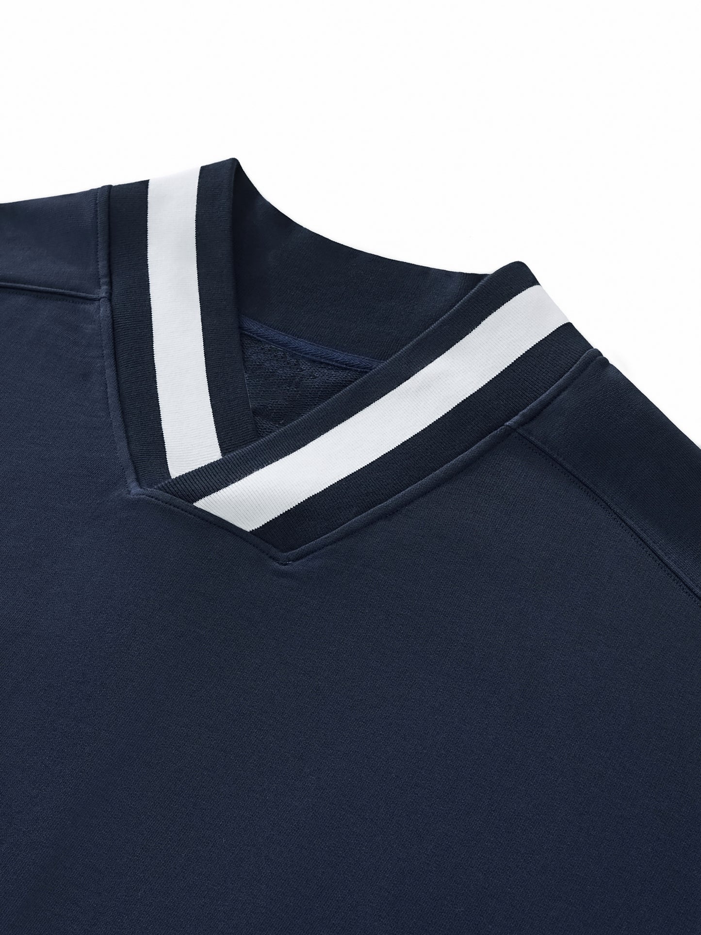 Oversized Cotton V-Neck Top