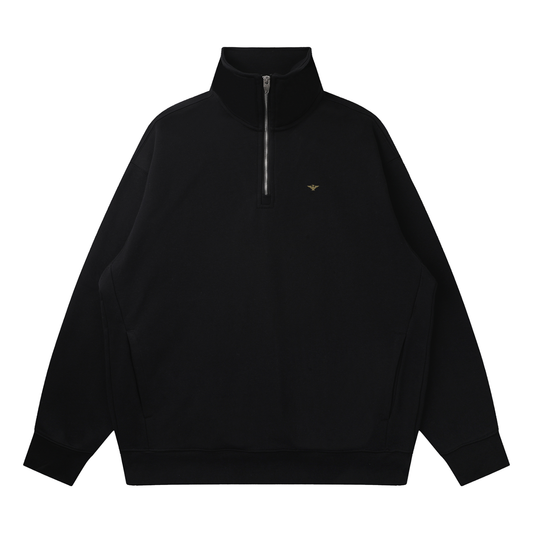 Quarter-Zip Drop Shoulder Sweatshirt