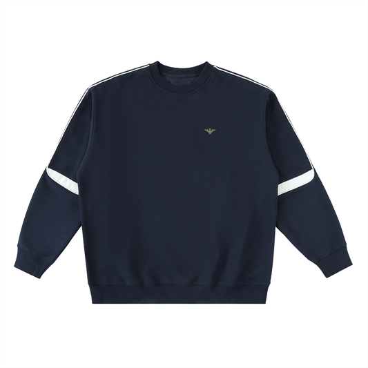 Loose-Fit Long-Sleeve Cotton-Blend Top