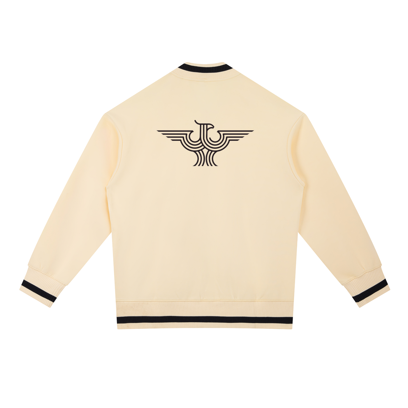 Contrast Piping Zip Bomber Jacket