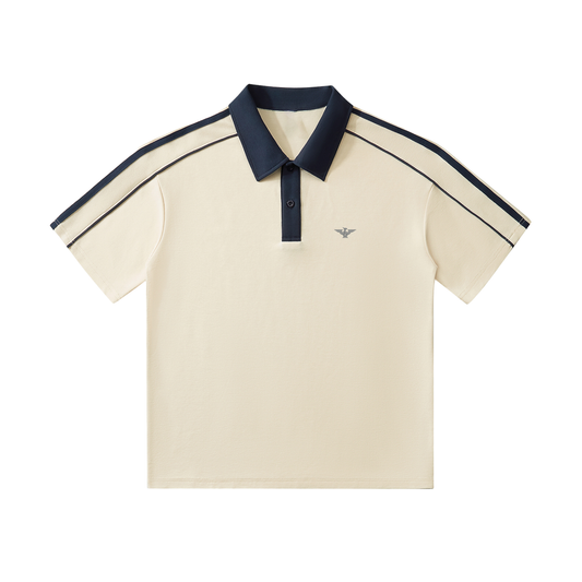 Contrast Collar Polo Shirt