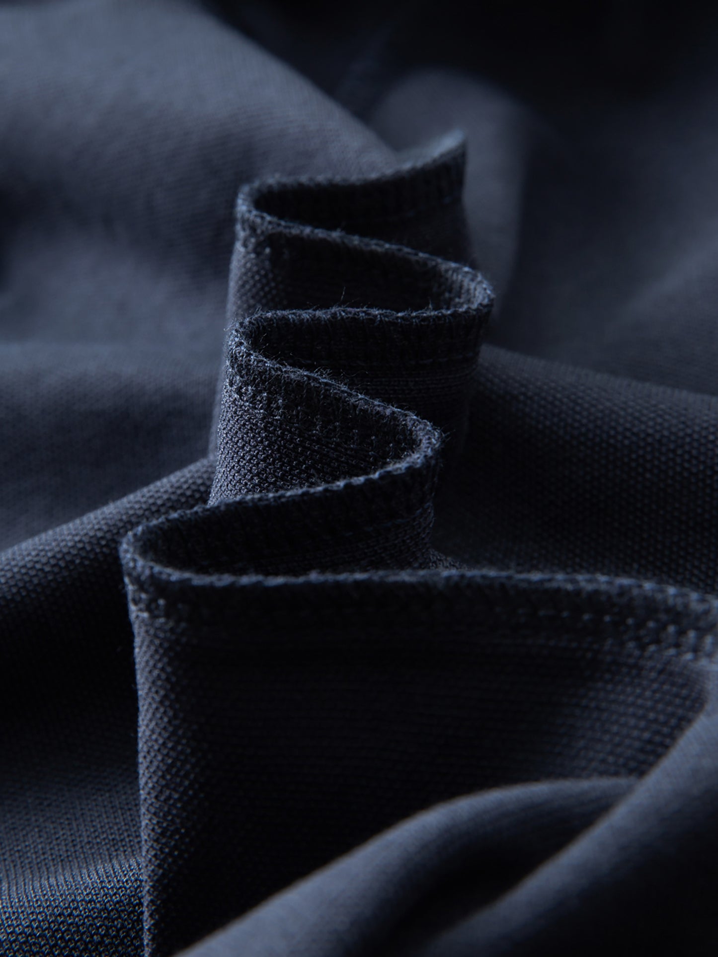 Striped-Collar Polo