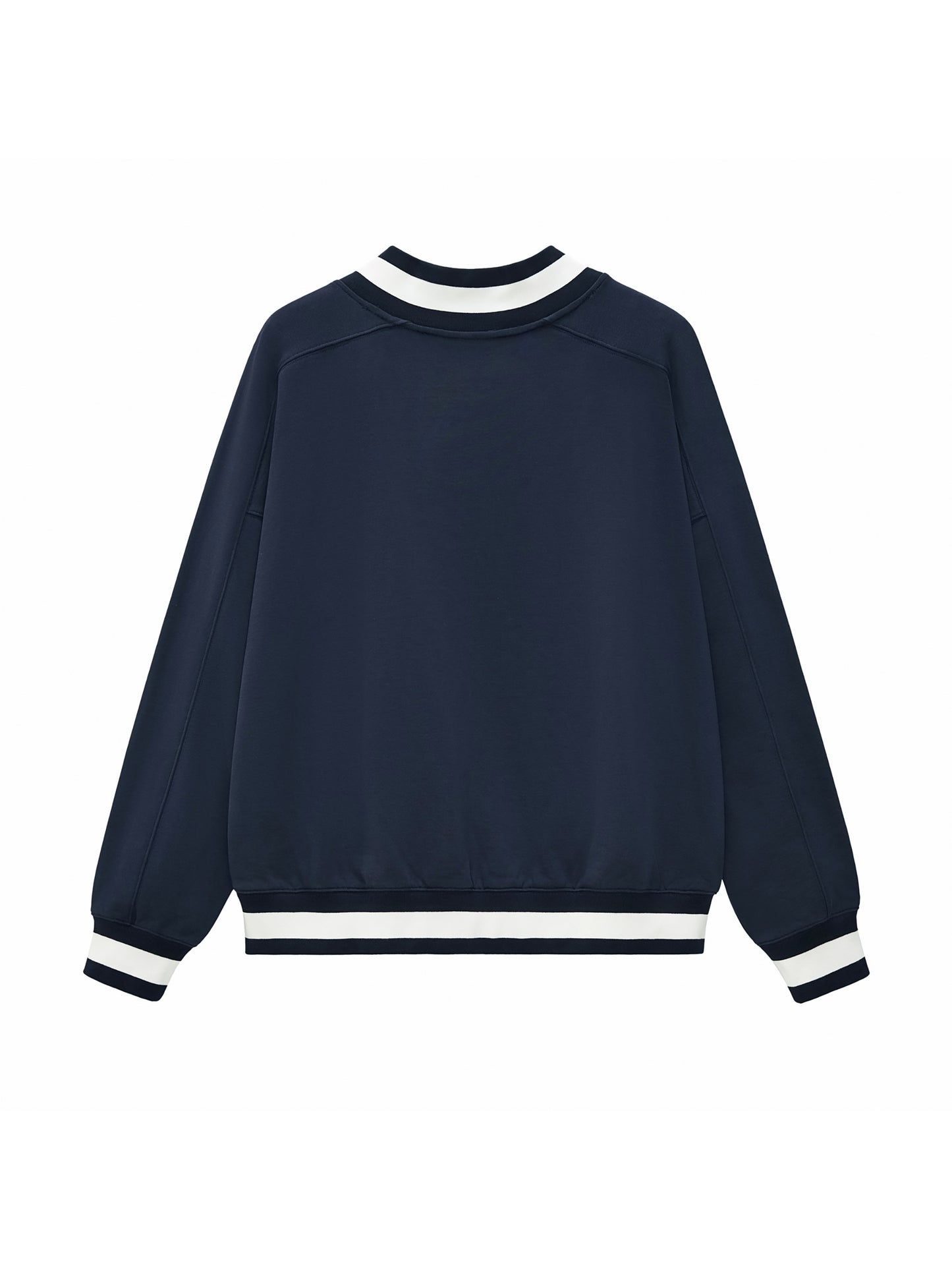 Oversized Cotton V-Neck Top