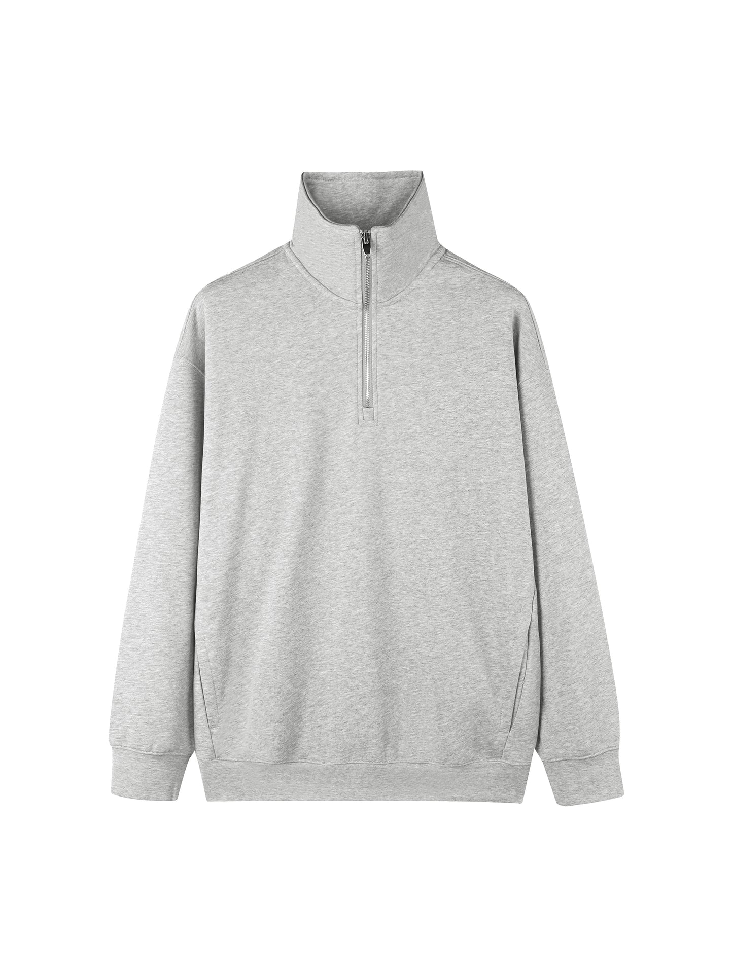 Quarter-Zip Drop Shoulder Sweatshirt